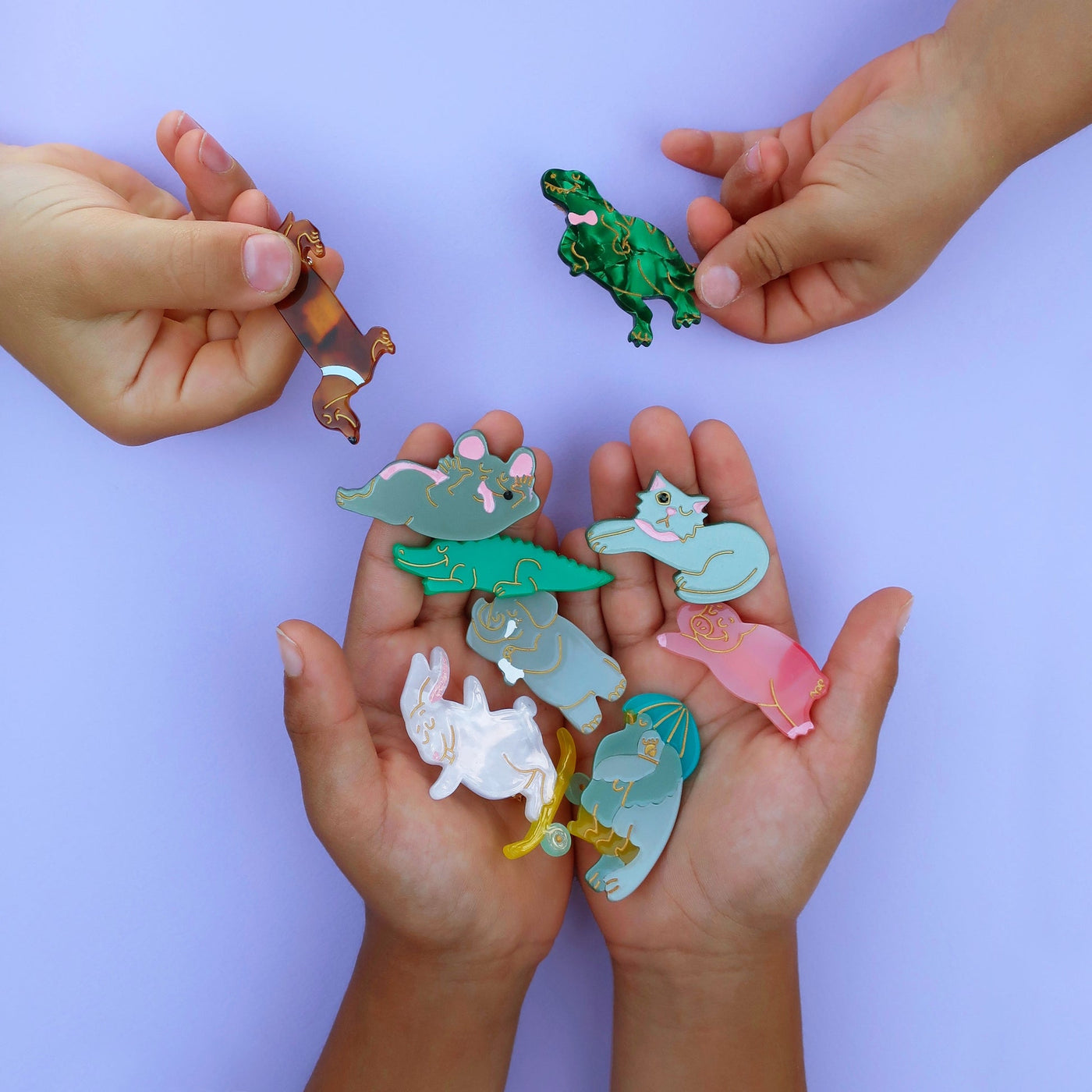 【Coucou Suzette】Pigeons in Love Hair Clip 恋する鳩ヘアクリップ  | Coucoubebe/ククベベ