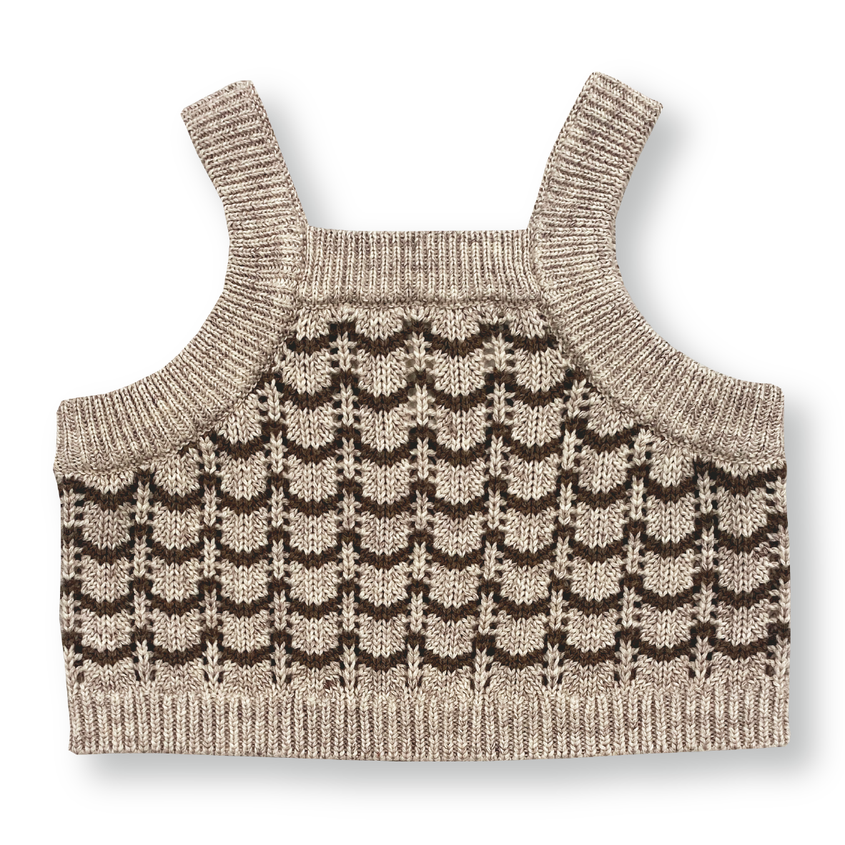【GROWN】【30%OFF】Pointelle Knit Top Marle&Mud タンクトップ 6-12m,18-24m,2-3y  | Coucoubebe/ククベベ