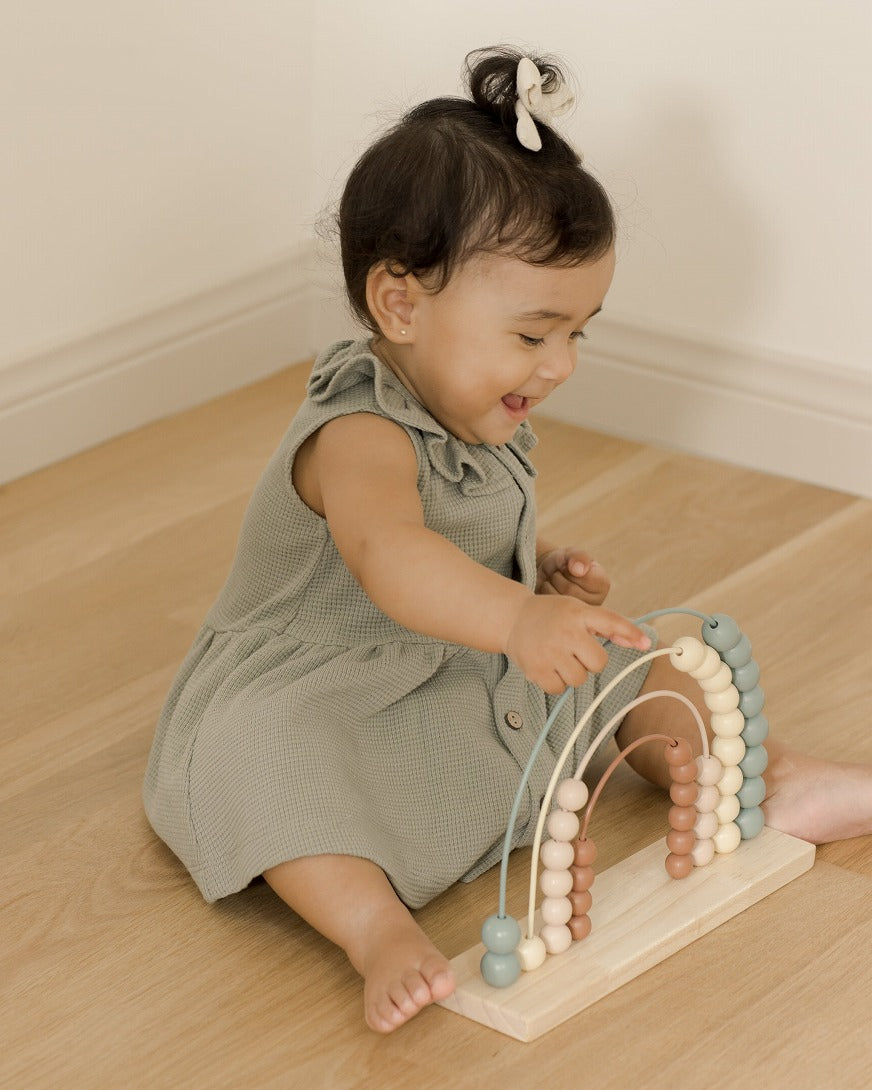 【QUINCY MAE】【30%OFF】RUE TANK DRESS SAGE ワンピース 12-18m,18-24m,2-3y,4-5y  | Coucoubebe/ククベベ