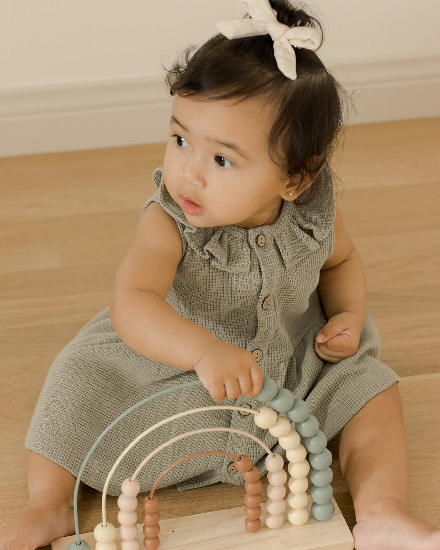【QUINCY MAE】【30%OFF】RUE TANK DRESS SAGE ワンピース 12-18m,18-24m,2-3y,4-5y  | Coucoubebe/ククベベ