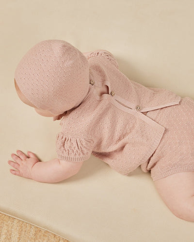 【QUINCY MAE】【30%OFF】PENNY KNIT SET BLUSH セットアップ 12-18m,18-24m,2-3y（Sub Image-3） | Coucoubebe/ククベベ