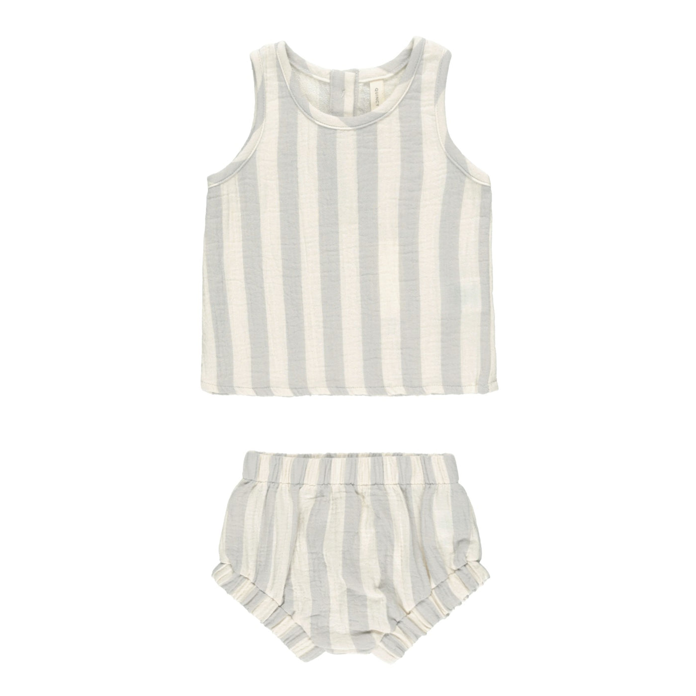 【QUINCY MAE】WOVEN TANK+SHORT SET SKY STRIPE セットアップ 12-18m,18-24m,2-3y  | Coucoubebe/ククベベ