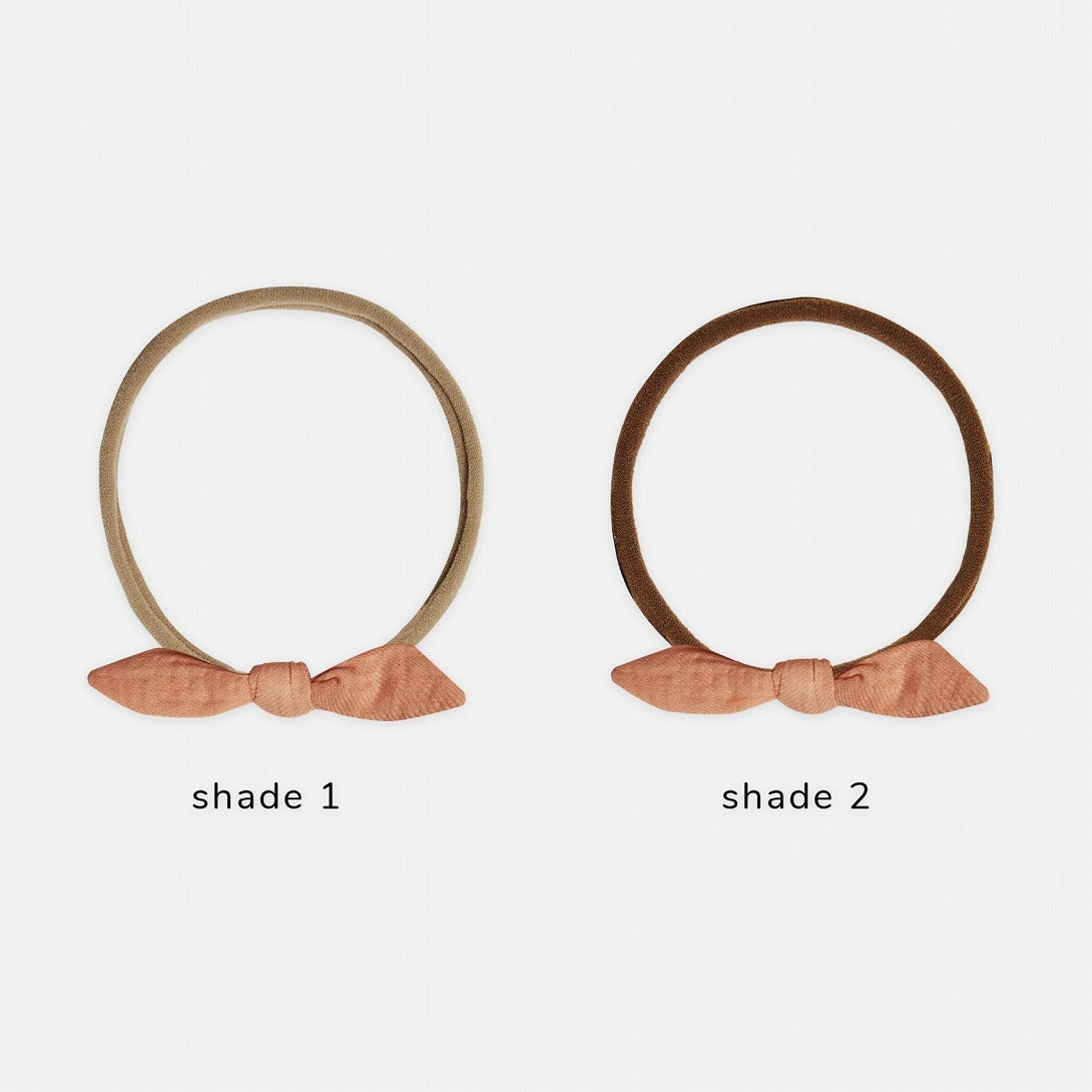 【QUINCY MAE】【30%OFF】LITTLE KNOT HEADBAND MELON ヘアバンド  | Coucoubebe/ククベベ