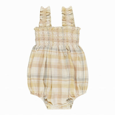 【Rylee&Cru】JULIA ROMPER PASTEL PLAID ロンパース 6-12m,12-18m,18-24m（Sub Image-1） | Coucoubebe/ククベベ