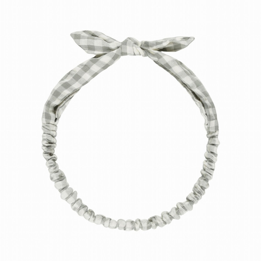 【Rylee&Cru】BABY BOW HEADBAND EUCALYPTUS GINGHAM ヘッドバンド  | Coucoubebe/ククベベ