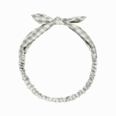 【Rylee&Cru】BABY BOW HEADBAND EUCALYPTUS GINGHAM ヘッドバンド（Sub Image-1） | Coucoubebe/ククベベ