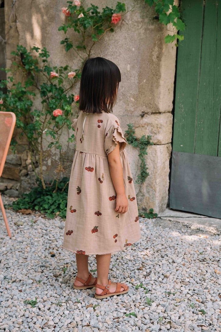 【STUDIO BOHEME】【予約】　DRESS COUSINE NOUGAT TOMATO ワンピース 18m,24m,36m,4y,6y  | Coucoubebe/ククベベ