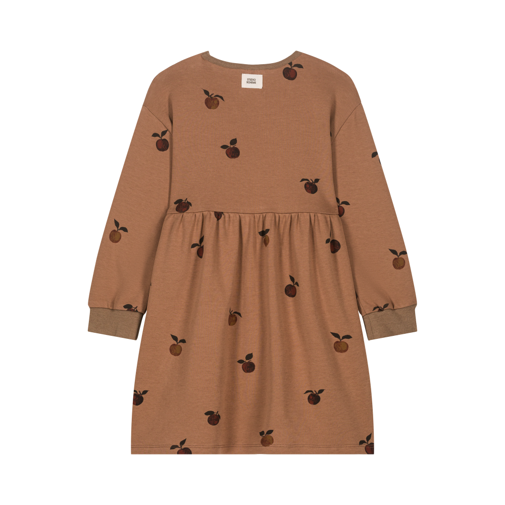 【STUDIO BOHEME】HOY DRESS MILK CHOCOLATE-APPLES ワンピース 18m,24m,36m  | Coucoubebe/ククベベ