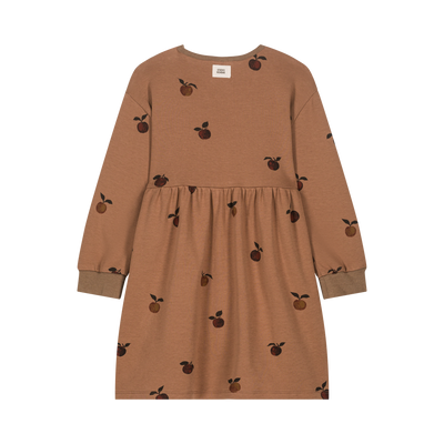 【STUDIO BOHEME】HOY DRESS MILK CHOCOLATE-APPLES ワンピース 18m,24m,36m（Sub Image-2） | Coucoubebe/ククベベ