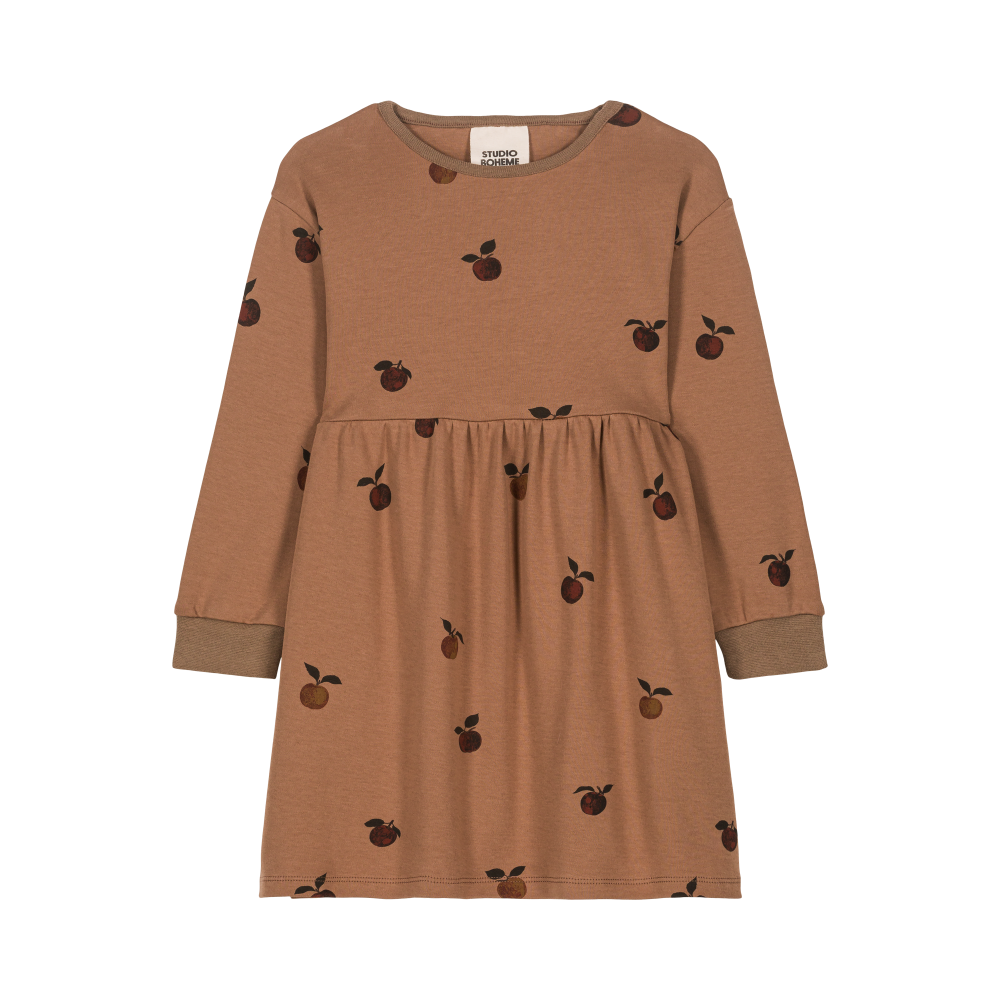 【STUDIO BOHEME】HOY DRESS MILK CHOCOLATE-APPLES ワンピース 18m,24m,36m  | Coucoubebe/ククベベ