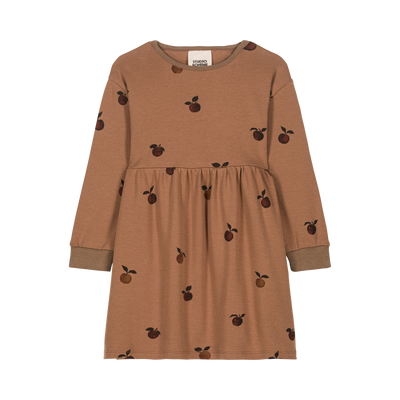 【STUDIO BOHEME】HOY DRESS MILK CHOCOLATE-APPLES ワンピース 18m,24m,36m（Sub Image-1） | Coucoubebe/ククベベ