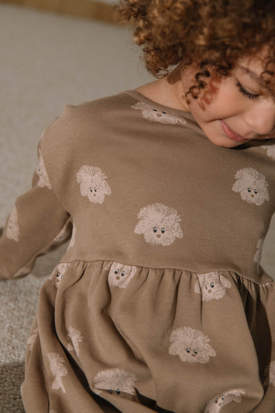 【STUDIO BOHEME】【9月上旬発送】HOY DRESS MOCHA/DOGS ワンピース 18m,24m（Sub Image-7） | Coucoubebe/ククベベ