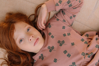 【STUDIO BOHEME】【9月上旬発送】HOY DRESS ROSEWOOD/CLOVERS ワンピース 18m,24m,36m,4y（Sub Image-8） | Coucoubebe/ククベベ