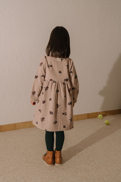 【STUDIO BOHEME】【9月上旬発送】VERMONT DRESS LIGHT MAUVE/BLACKBERRIES ワンピース 18m,24m,36m,4y（Sub Image-3） | Coucoubebe/ククベベ