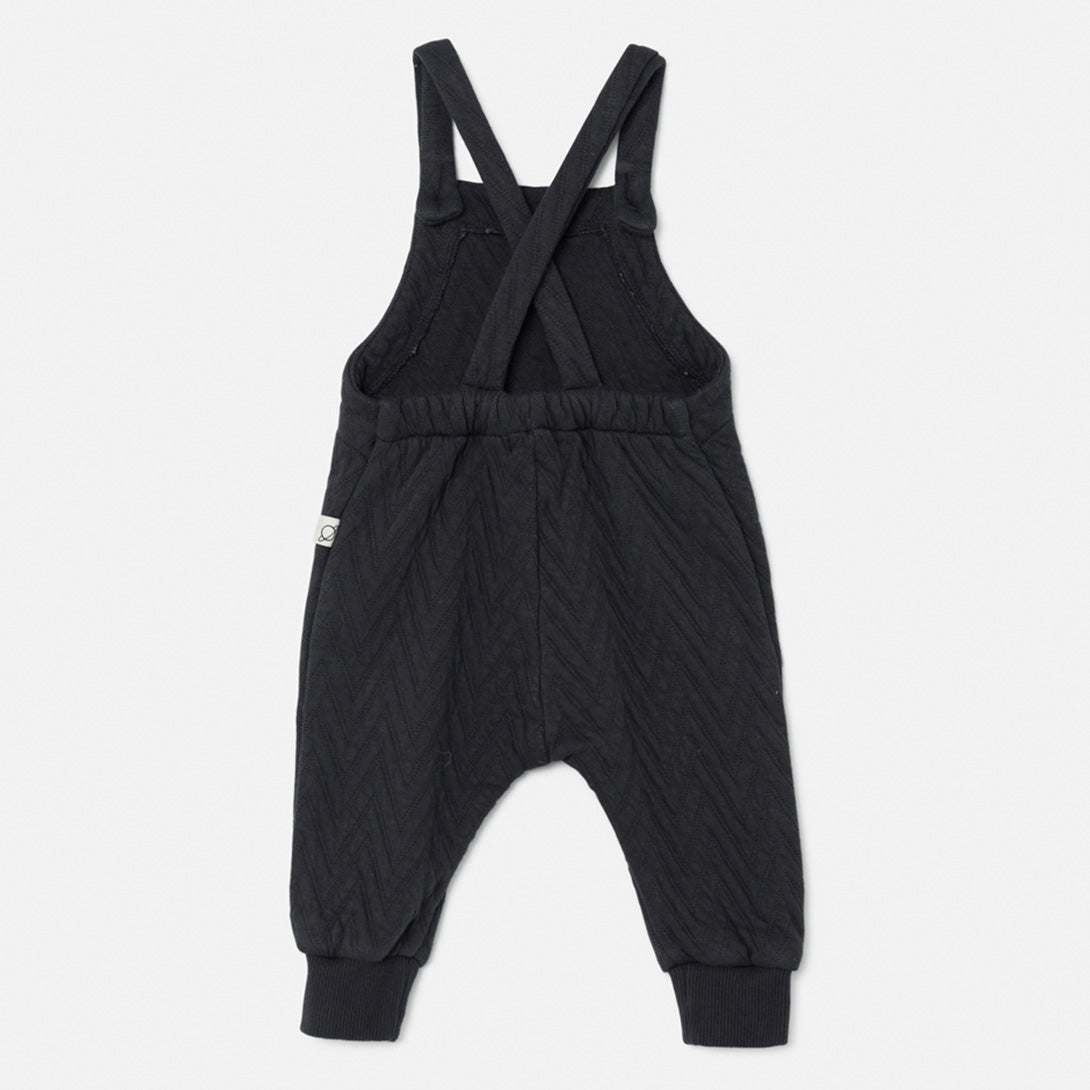 【my little cozmo】【40%OFF】Quilted zigzag baby overalls DarkGrey オーバーオール 9m,12m,18m  | Coucoubebe/ククベベ