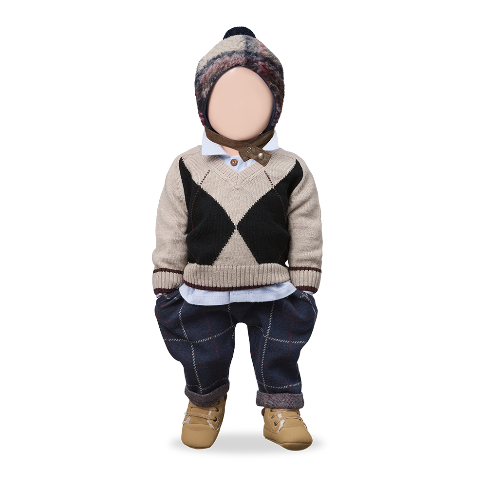 【1＋in the family】ROBIN pants dark-blue パンツ 12m,18m,24m,36m,48m  | Coucoubebe/ククベベ
