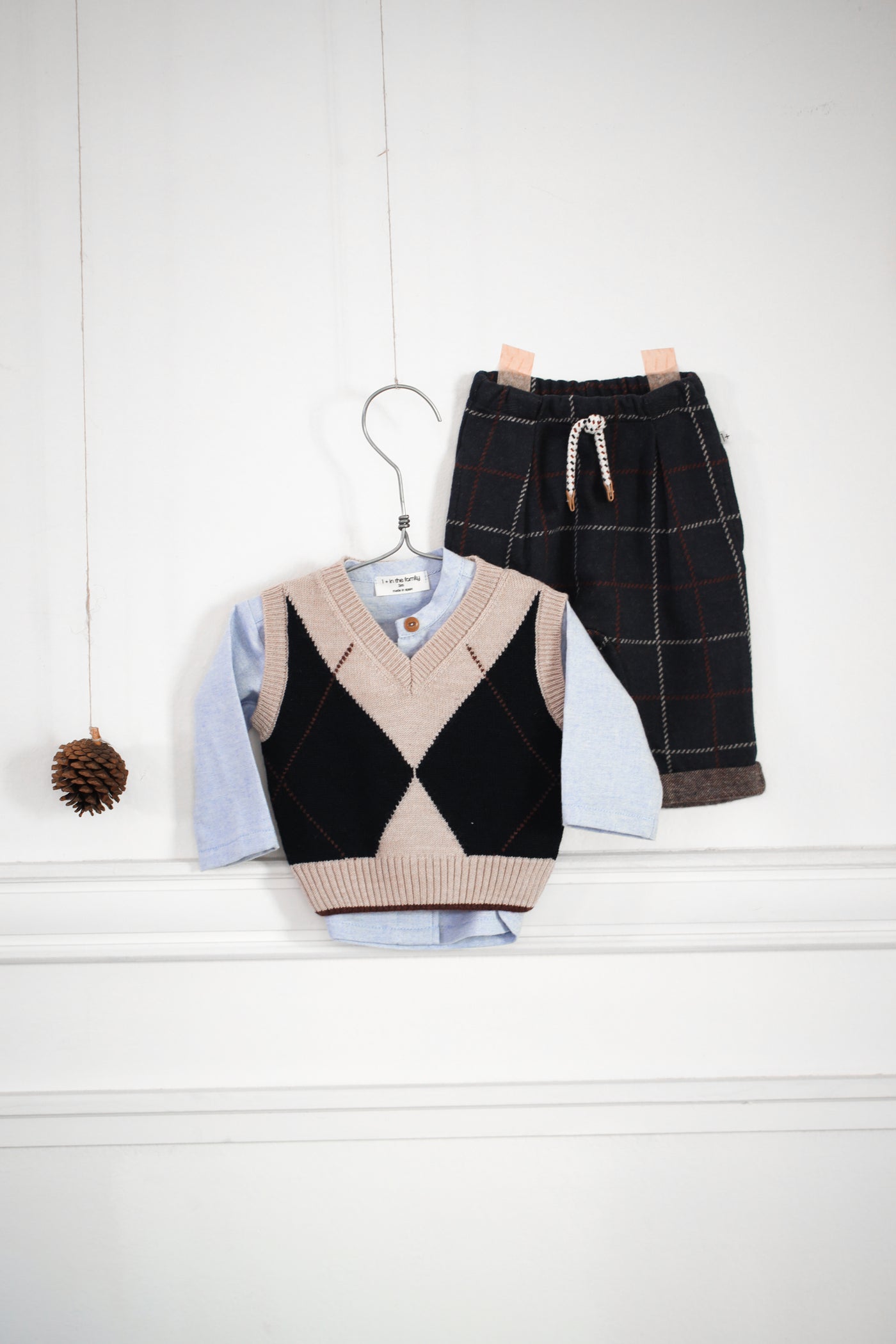 【1＋in the family】ROBIN pants dark-blue パンツ 12m,18m,24m,36m,48m  | Coucoubebe/ククベベ