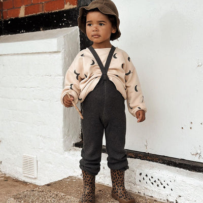 【SILLY Silas】Roomy Footless Collection Dark Grey Blend レギンス 6-12m,1-2y,2-3y（Sub Image-6） | Coucoubebe/ククベベ
