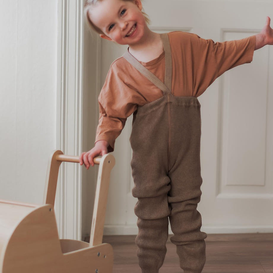 【SILLY Silas】Roomy Footless Collection Peanut Blend レギンス 6-12m,1-2y,2-3y  | Coucoubebe/ククベベ