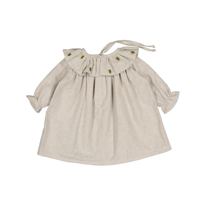 【LOIR Paris】Robe MARY brodée crème ワンピース 18m,24m,36m,4y（Sub Image-2） | Coucoubebe/ククベベ