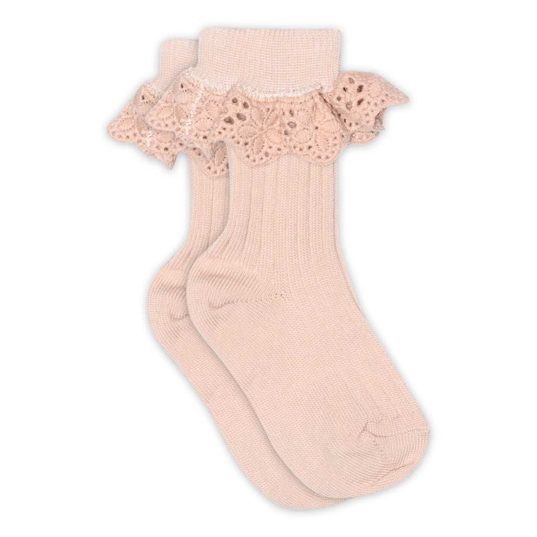 【MP denmark】Lea socks-lace Rose Dust 靴下 22/24,25/28,29/32  | Coucoubebe/ククベベ
