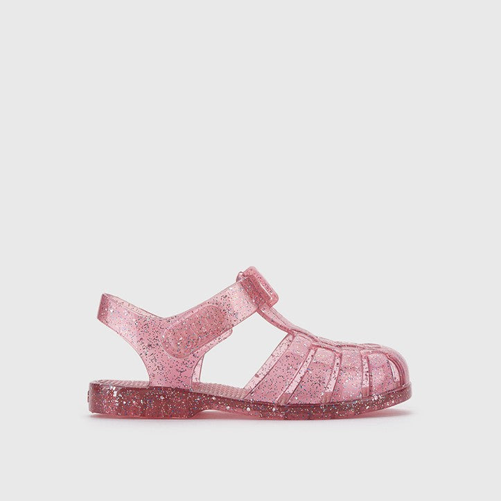 【igor】【予約】CLASICA CRISTAL TR.FUCSIA MULTI GLITTER サンダル size21-26  | Coucoubebe/ククベベ