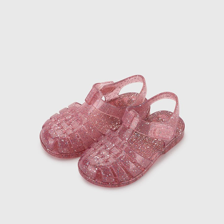 【igor】【予約】CLASICA CRISTAL TR.FUCSIA MULTI GLITTER サンダル size21-26  | Coucoubebe/ククベベ