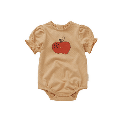 【SPROET&SPROUT】Romper balloon sleeve apple Nectarine ロンパース 6M,12M,18M（Sub Image-1） | Coucoubebe/ククベベ