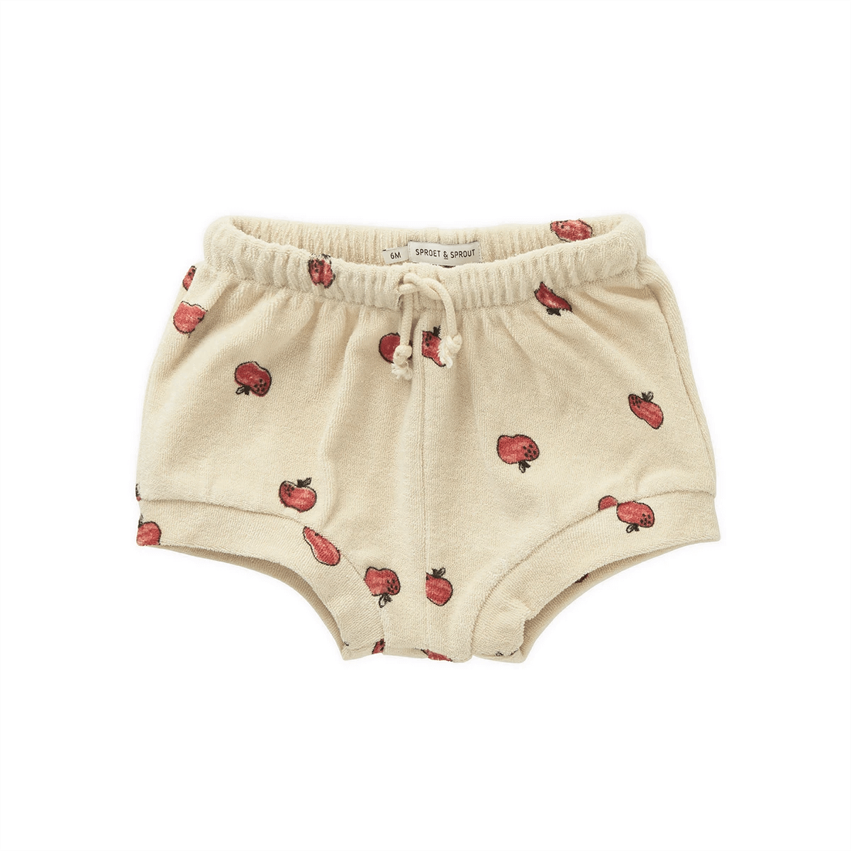 【SPROET&SPROUT】Terry baby shorts apple print Sesame ショーツ 12M,18M,2Y  | Coucoubebe/ククベベ