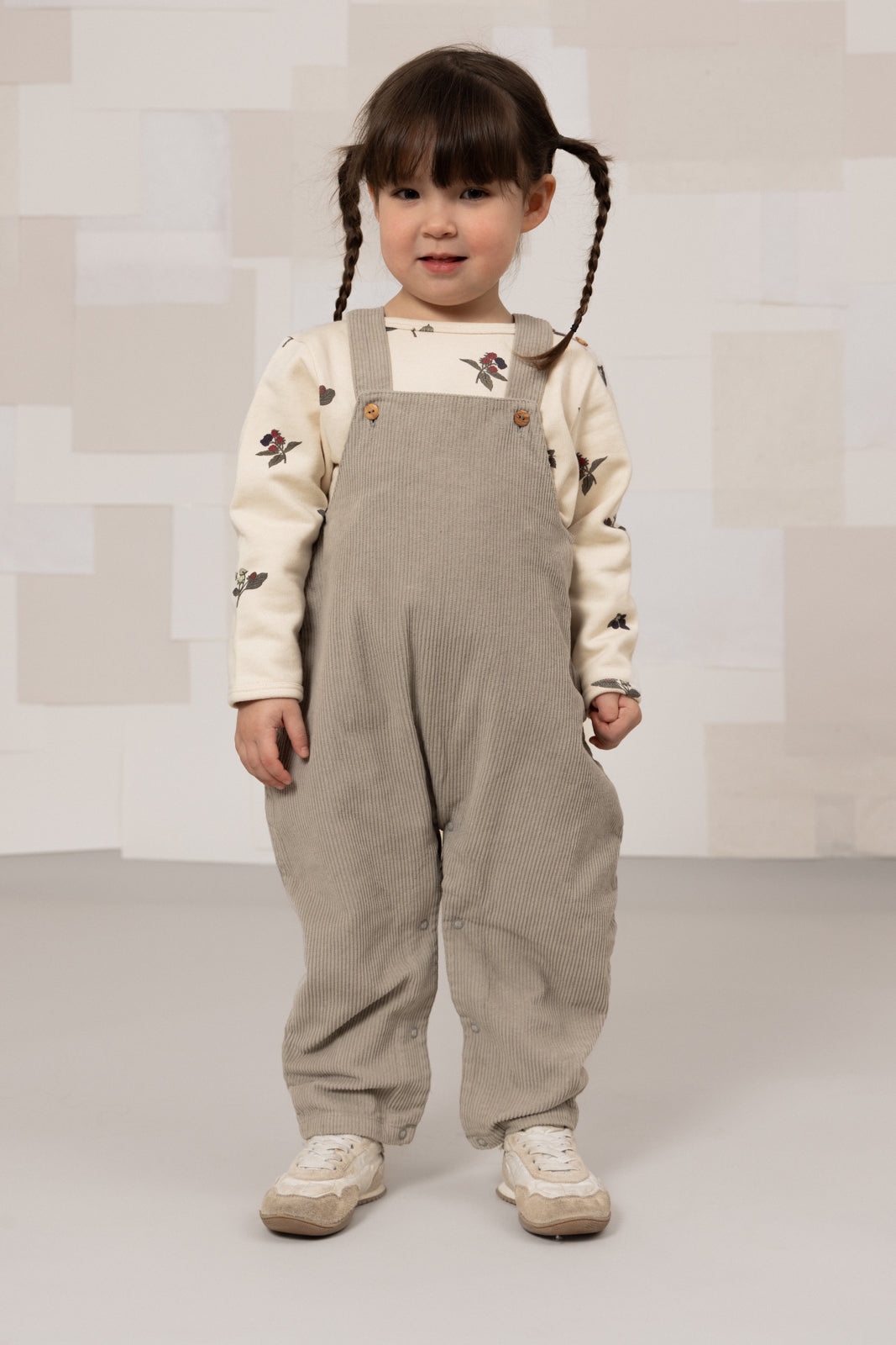 【STUDIO BOHEME】【9月上旬発送】HOMER OVERALLS GREY サロペット 12m,18m,24m,36m  | Coucoubebe/ククベベ