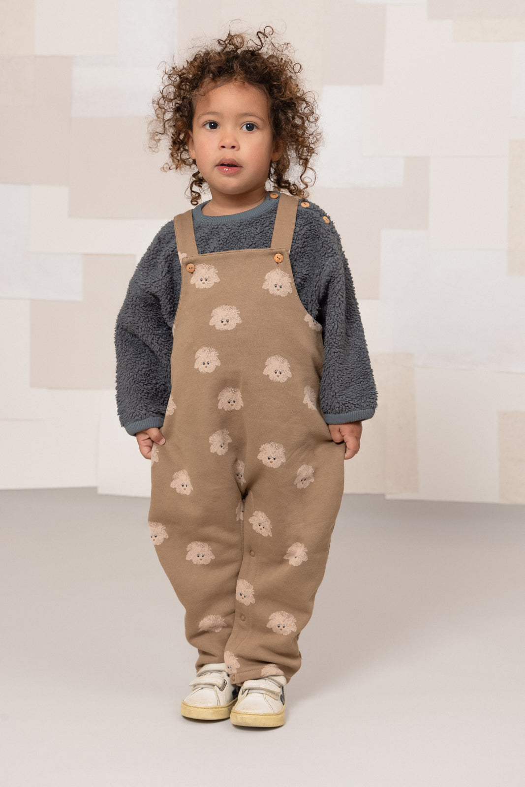 【STUDIO BOHEME】【9月上旬発送】OURS SWEAT-SHIRT GREY BLUE スウェット 18m,24m,36m,4y  | Coucoubebe/ククベベ