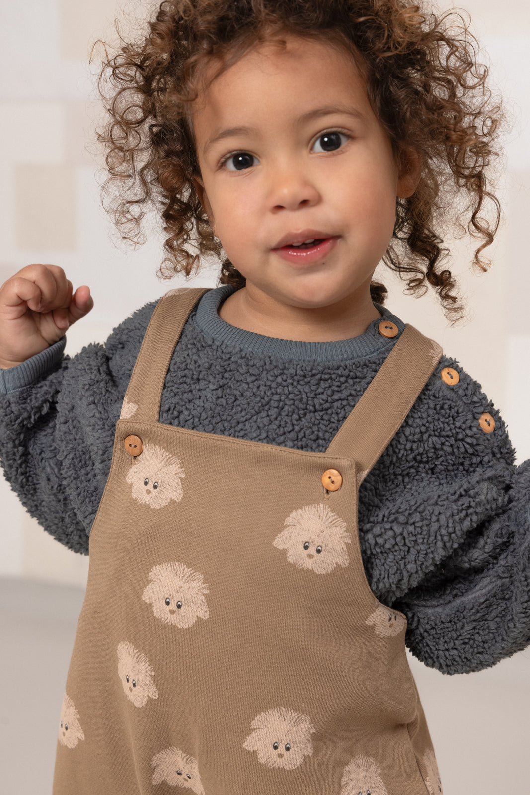 【STUDIO BOHEME】【9月上旬発送】OURS SWEAT-SHIRT GREY BLUE スウェット 18m,24m,36m,4y  | Coucoubebe/ククベベ