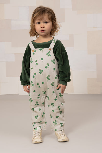 【STUDIO BOHEME】【9月上旬発送】HOMER OVERALLS GREY/CLOVERS サロペット 12m,18m（Sub Image-3） | Coucoubebe/ククベベ