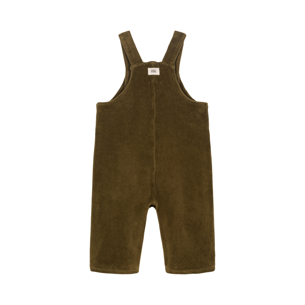 【STUDIO BOHEME】SALOPETTE OVERALLS KAKI サロペット 12m,18m,24m,36m  | Coucoubebe/ククベベ