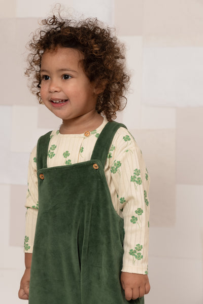 【STUDIO BOHEME】【9月上旬発送】HOMER OVERALLS GREEN CILANTRO サロペット 12m,18m,24m,36m（Sub Image-4） | Coucoubebe/ククベベ