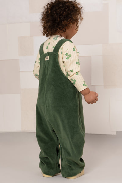 【STUDIO BOHEME】【9月上旬発送】HOMER OVERALLS GREEN CILANTRO サロペット 12m,18m,24m,36m（Sub Image-5） | Coucoubebe/ククベベ