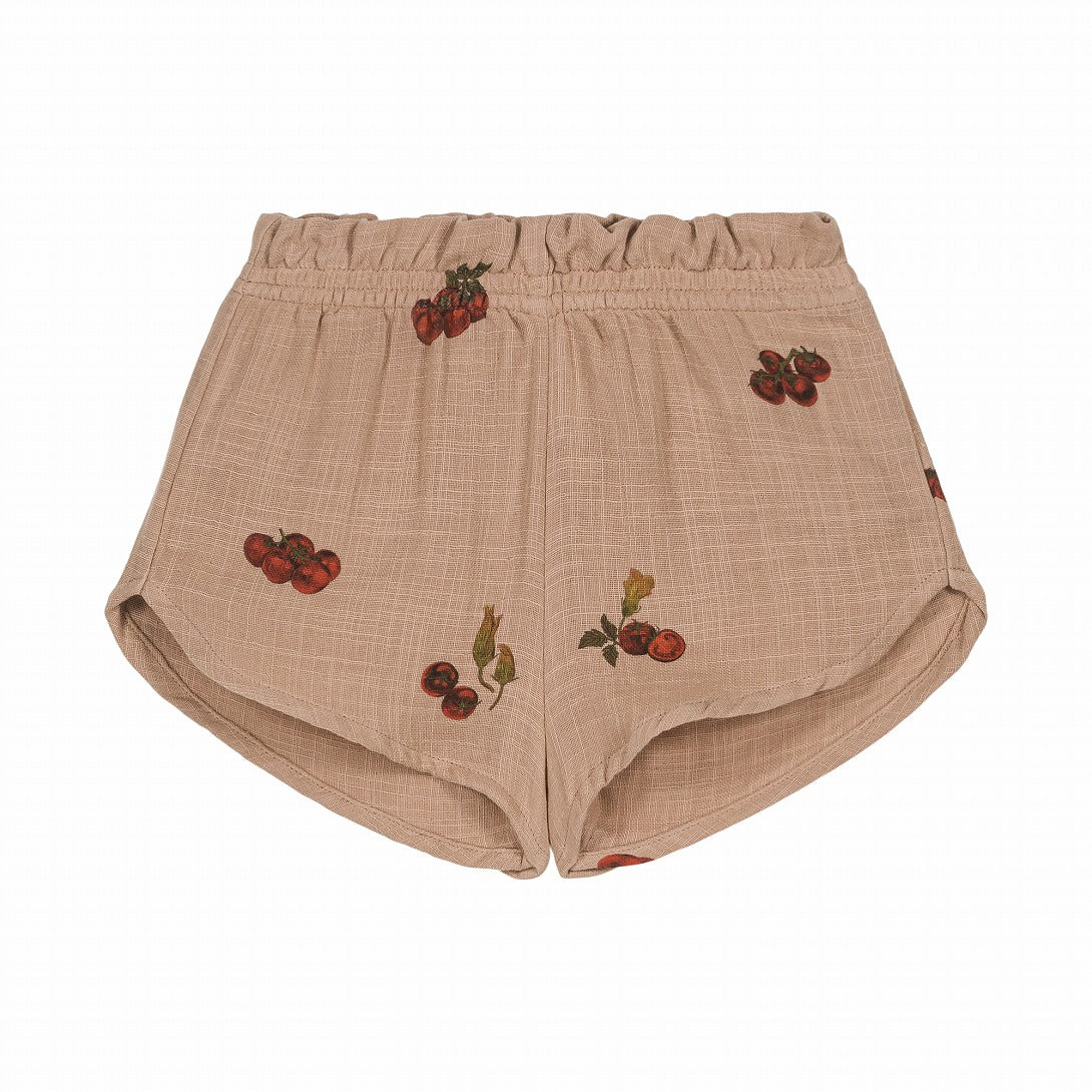 【STUDIO BOHEME】【予約】　SHORTS GEORGETTE NOUGAT TOMATO ショートパンツ 18m,24m,36m,4y  | Coucoubebe/ククベベ