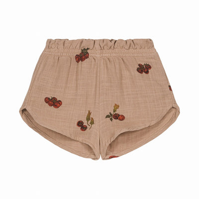 【STUDIO BOHEME】【予約】　SHORTS GEORGETTE NOUGAT TOMATO ショートパンツ 18m,24m,36m,4y（Sub Image-1） | Coucoubebe/ククベベ