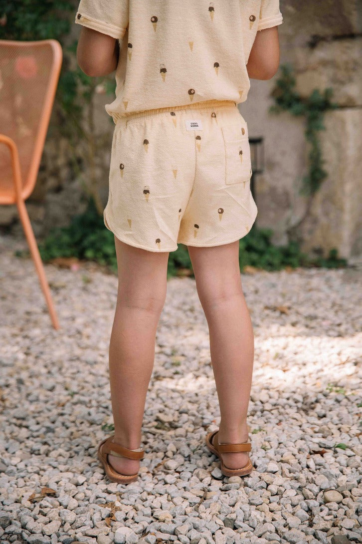 【STUDIO BOHEME】SHORTS GEORGY VANILLA ICECREAM ショートパンツ 18m,24m,36m,4y  | Coucoubebe/ククベベ