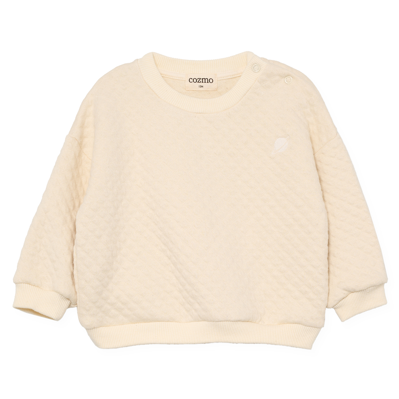 【COZMO】Quilted baby sweatshirt Ivory スウェット 12m,18m,24m  | Coucoubebe/ククベベ