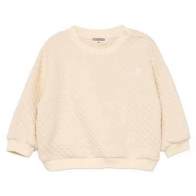 【COZMO】Quilted baby sweatshirt Ivory スウェット 12m,18m,24m（Sub Image-1） | Coucoubebe/ククベベ