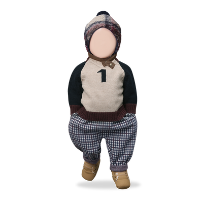 【1＋in the family】SIMON pants dark-blue パンツ 18m,24m,36m,48m（Sub Image-2） | Coucoubebe/ククベベ