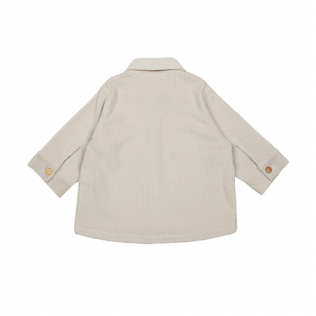 【SUUKY】【40%OFF】Corduroy Shirt Light Gray コーデュロイシャツ 2Y,4Y,6Y  | Coucoubebe/ククベベ