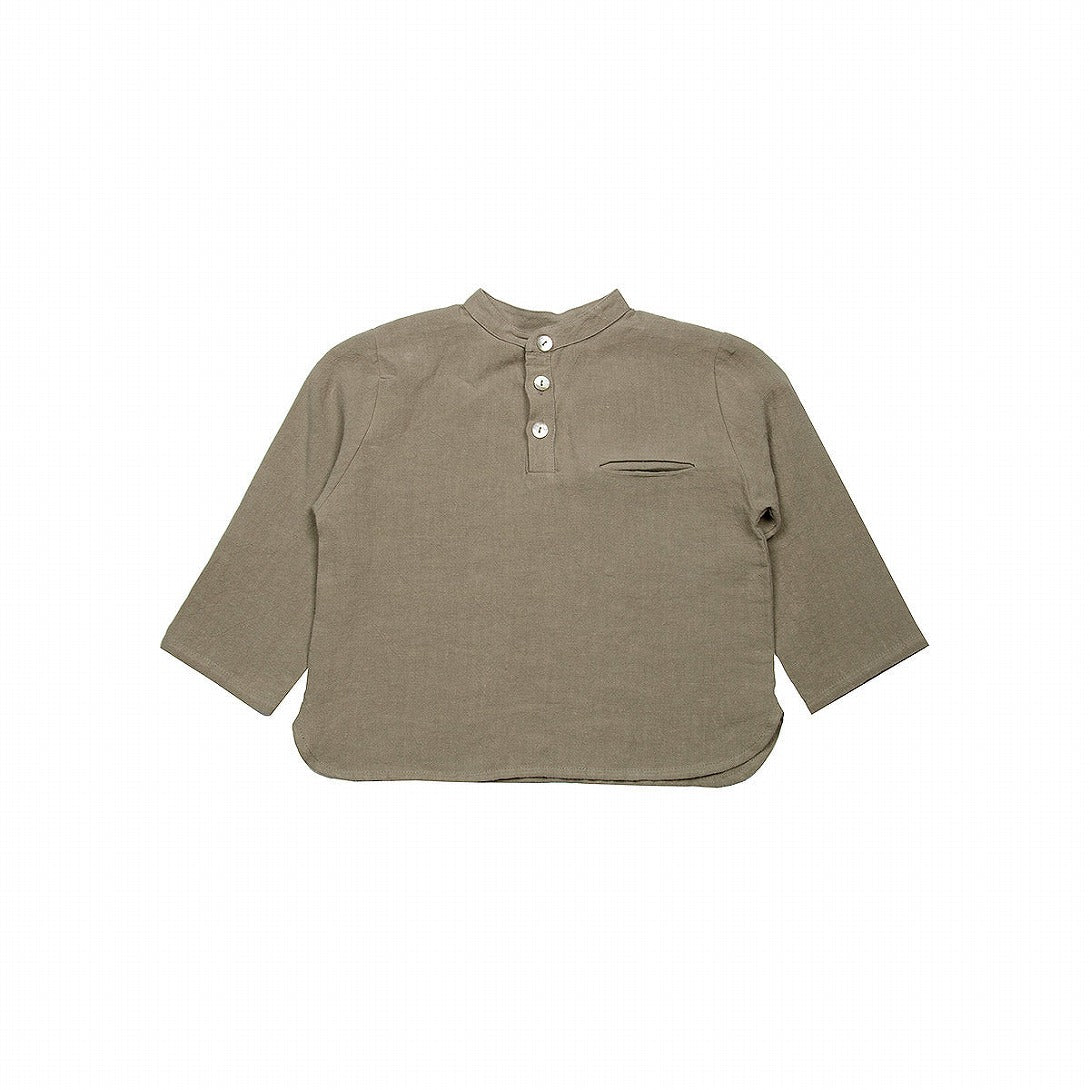 【SUUKY】【40%OFF】Suuky Linen Shirt Silver Sage リネンシャツ 2Y,4Y,6Y  | Coucoubebe/ククベベ