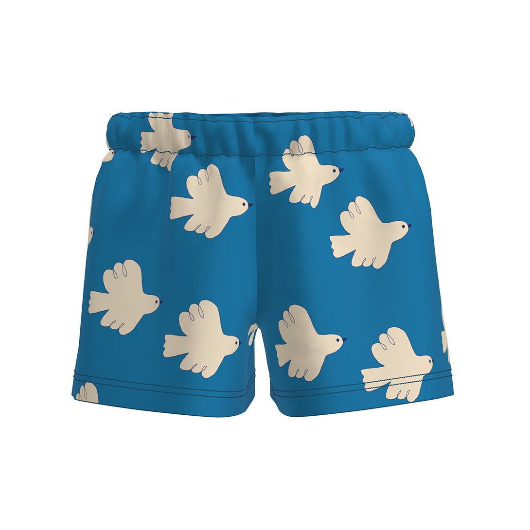 【tinycottons】【30%OFF】DOVES SHORT blue ショーツ 2y,3y,4y,6y  | Coucoubebe/ククベベ