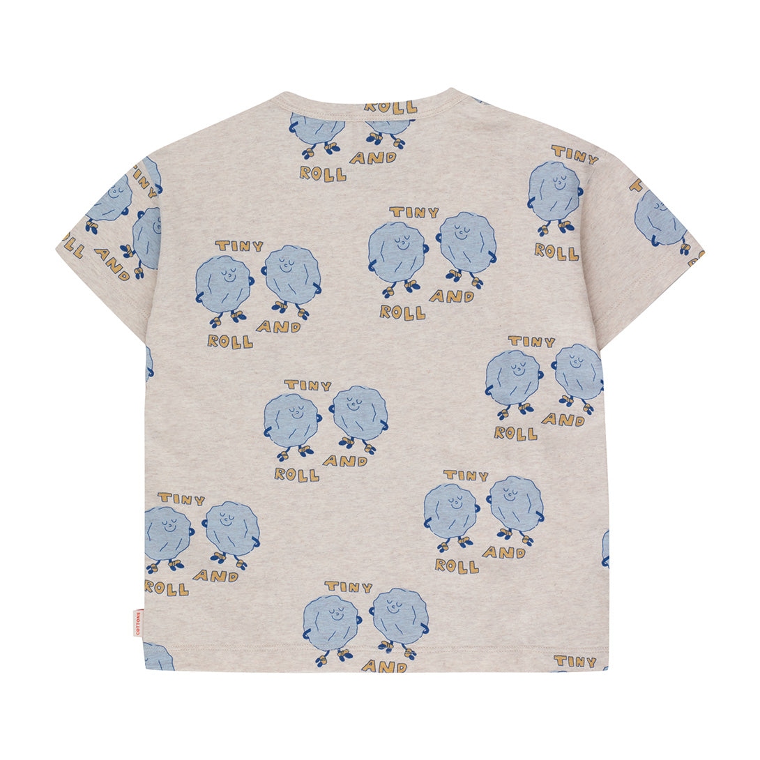 【tinycottons】【30%OFF】ROCK’N’ROLL TEE light cream heather Tシャツ 2y,3y,4y  | Coucoubebe/ククベベ