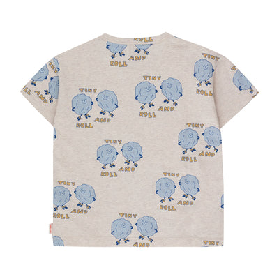 【tinycottons】【30%OFF】ROCK’N’ROLL TEE light cream heather Tシャツ 2y,3y,4y（Sub Image-2） | Coucoubebe/ククベベ