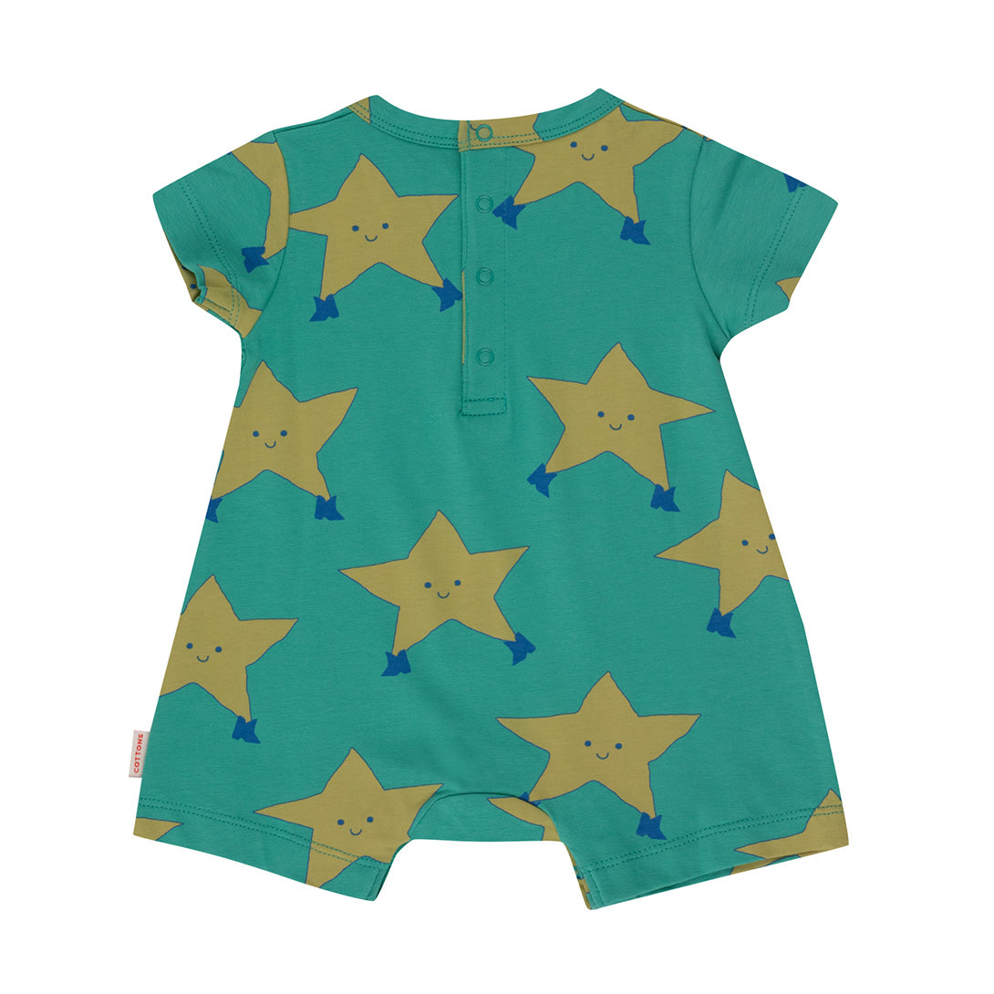 【tinycottons】【30%OFF】DANCING STARS ONE-PIECE emerald ロンパース 9m,12m,18m  | Coucoubebe/ククベベ