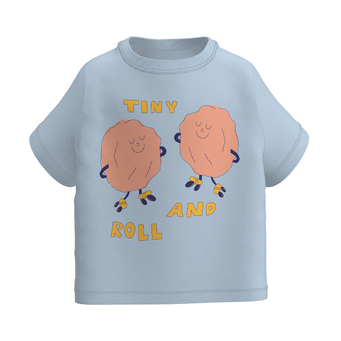 【tinycottons】【30%OFF】ROCK’N’ROLL TEE blue-grey Tシャツ 2y,3y,4y  | Coucoubebe/ククベベ