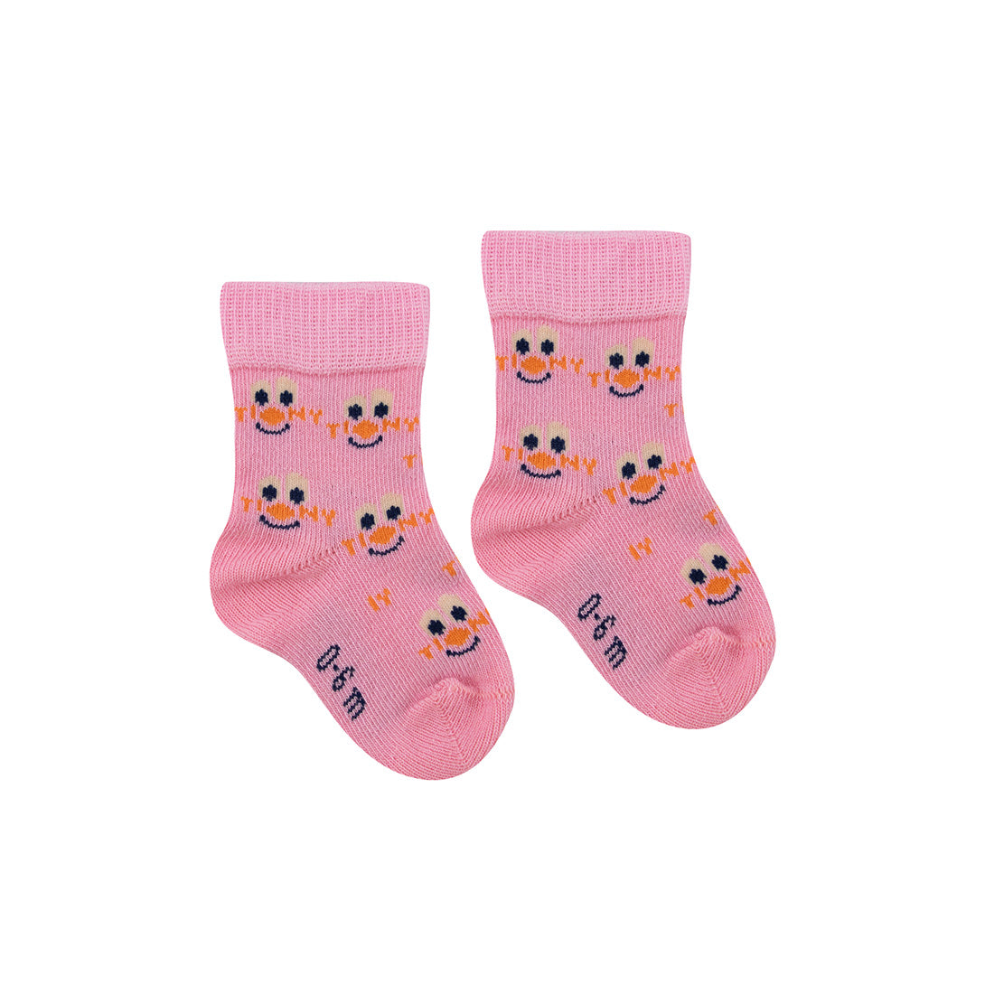 【tinycottons】【30%OFF】CLOWNS MEDIUM SOCKS pink 靴下 6/12m,12/24m,2y,4y,6y  | Coucoubebe/ククベベ